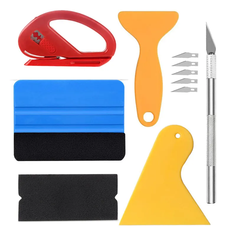 Car Wrapping Tools Kit Vinyl Scraper Cutter Film Squeegee Vinyl Spatulas  Plastic Wrap Tool Window Tinting Tools Car Accessories From Carmotorcycle,  $1.83